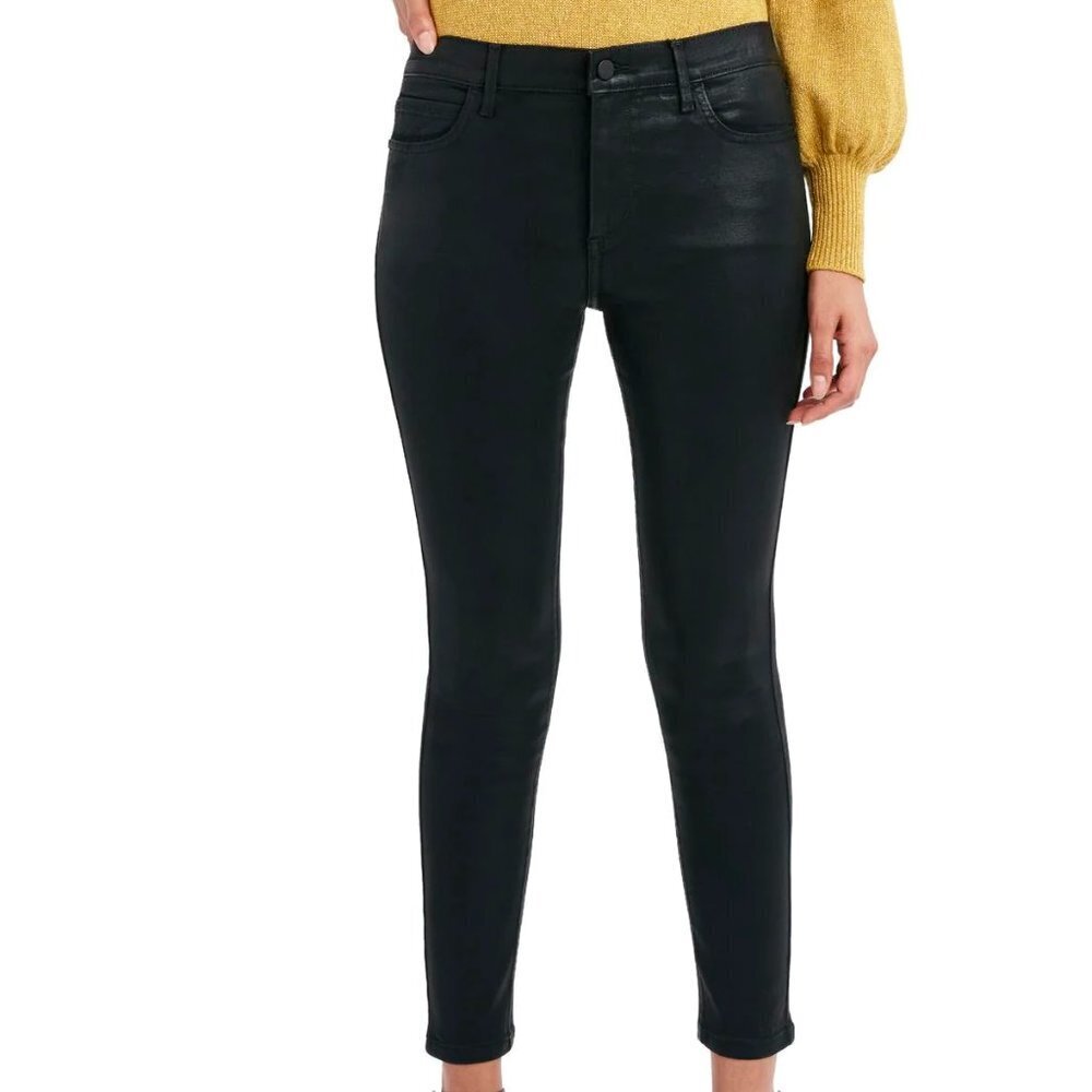 BOGO BCBGeneration Coated Black Skinny Denim Pant Sexy Leather Look sz 25 - 31 - Picture 6 of 8